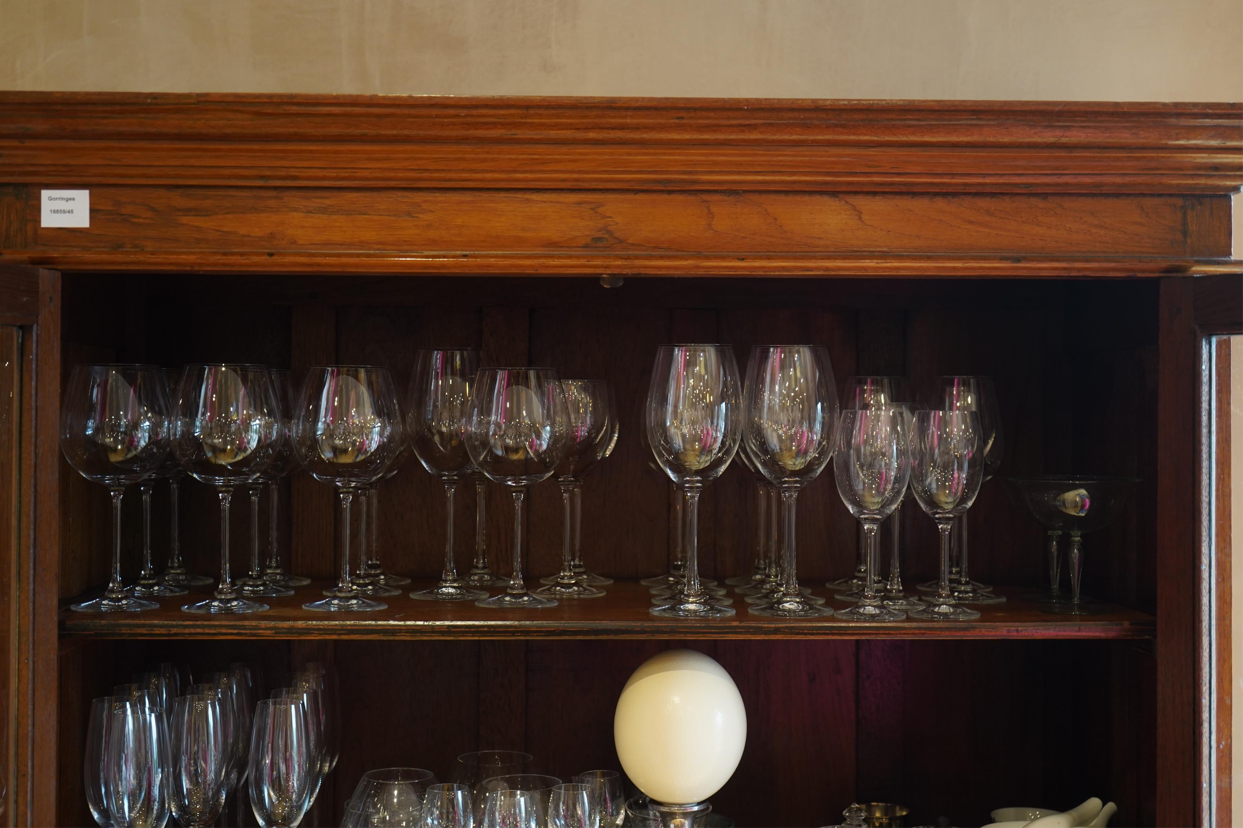 A part suite of Rosenthal di Vino wine and champagne glasses. (37), Tallest glass 25cm high. Condition - good